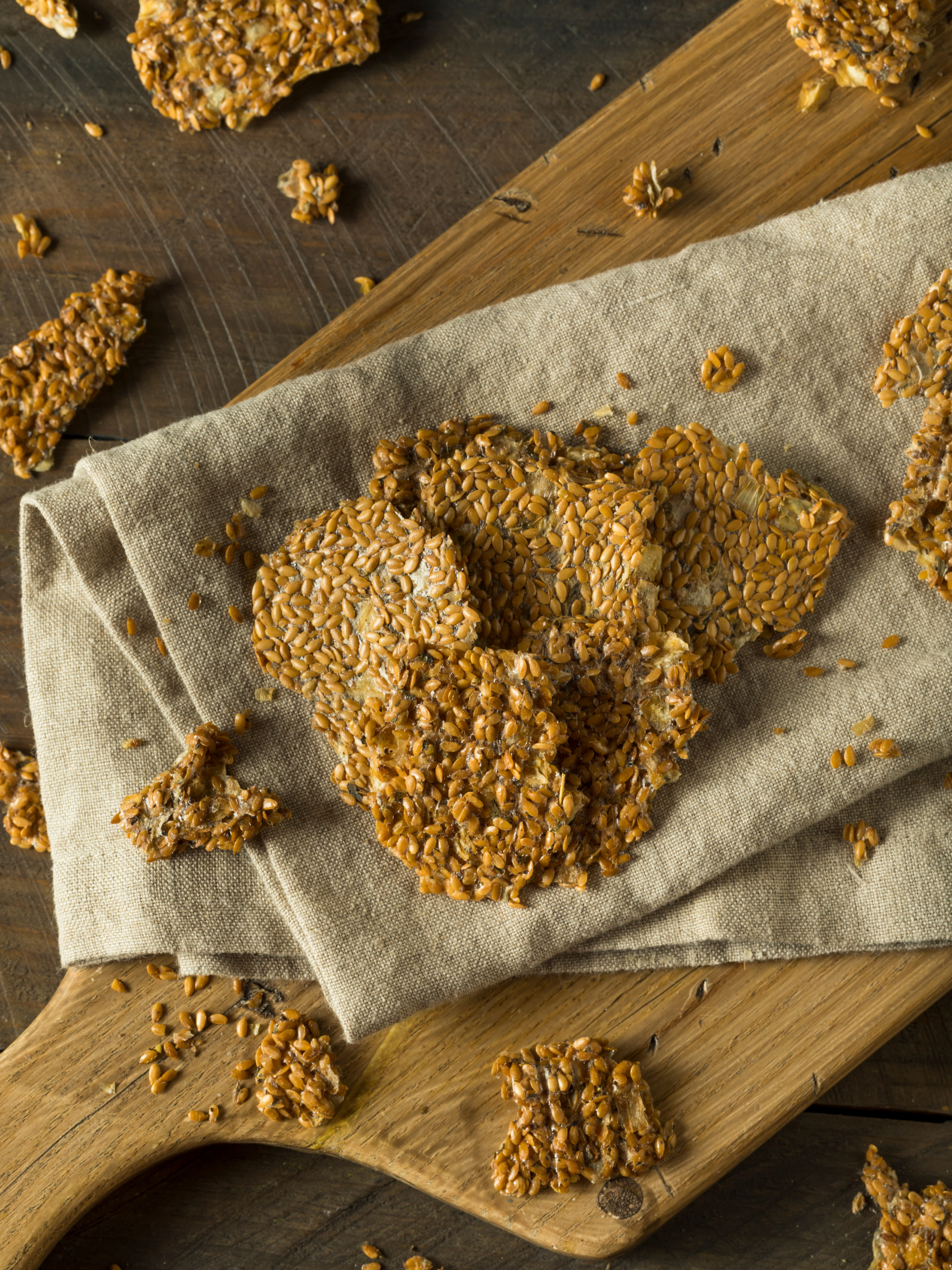 Herbed seed crackers