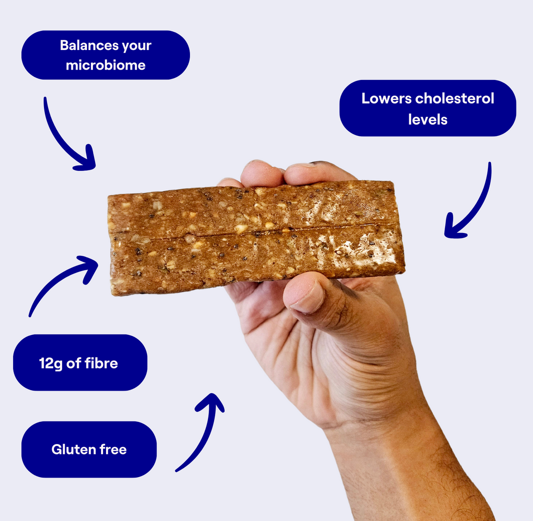 Peanut butter & chocolate chip prebiotic fibre bars