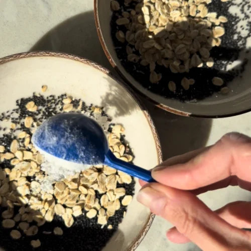 Adding myota to a glass of water
